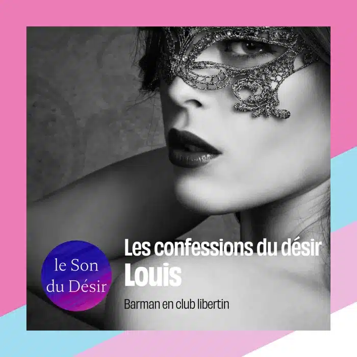 Pochette du Son du Désir : un visage de femme masqué de dentelle, en noir et blanc